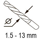 svederi ø1.5-13mm